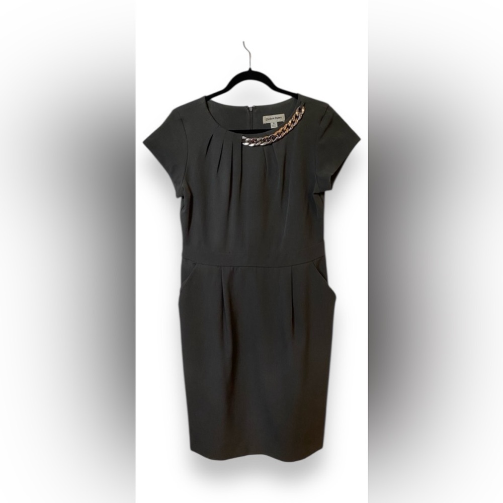 Shelby Palmer wear to work office dress gray with pockets, size 8​
